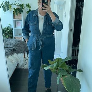 denim jumpsuit